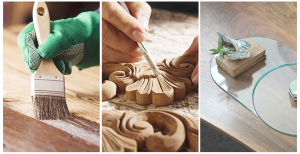 Oversized Vintage Gold Ornate Floor Mirror Baroque Decor