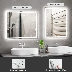From Builder-Grade to Custom Replacing Your Basic Bathroom Mirror with a Stylish LED Option