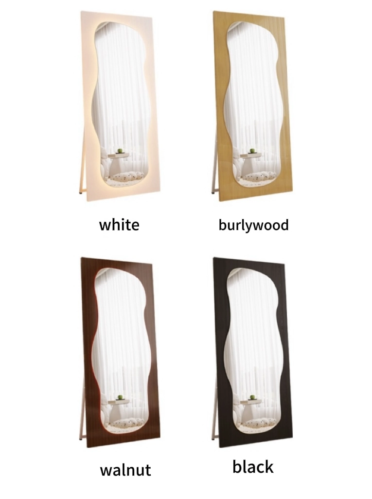 Smart LED Irregular Large Floor Mirror