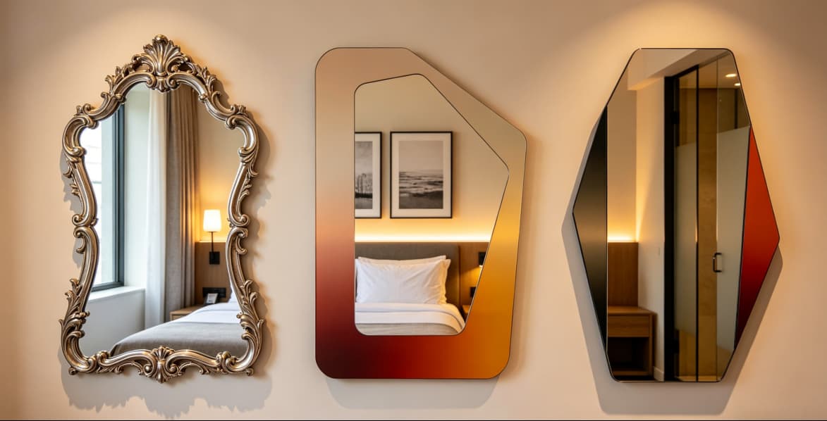Why Hotels and Airbnb Hosts Are Replacing Traditional Mirrors with Statement Mirrors