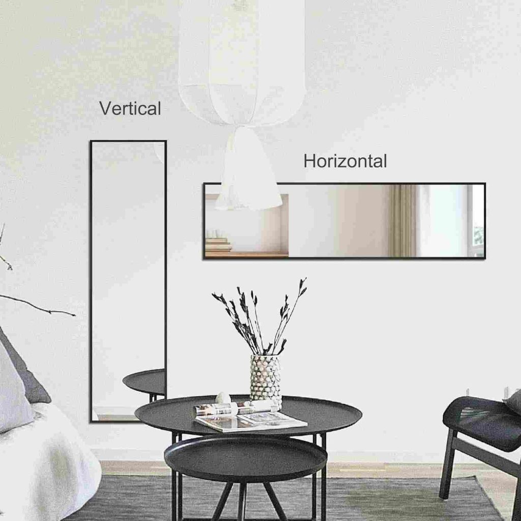 22″ x 64″ Black Floor Mirror Full Length Mirror Standing Mirror for Bathroom