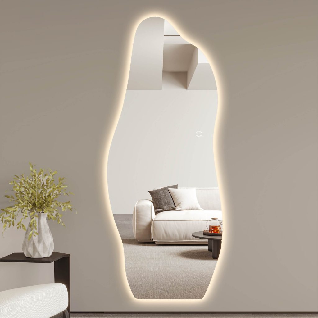 Wall Mirror Size Chart by Room Entryway, Living Room, Bathroom and Bedroom