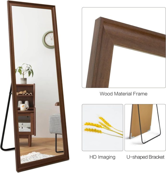 65×22in Floor Mirror Full Body Mirror with Standing