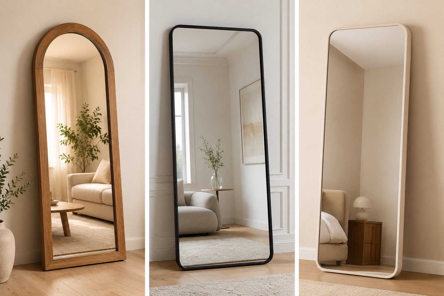 Best Floor Mirror Frame Materials Wood vs Metal vs MDF