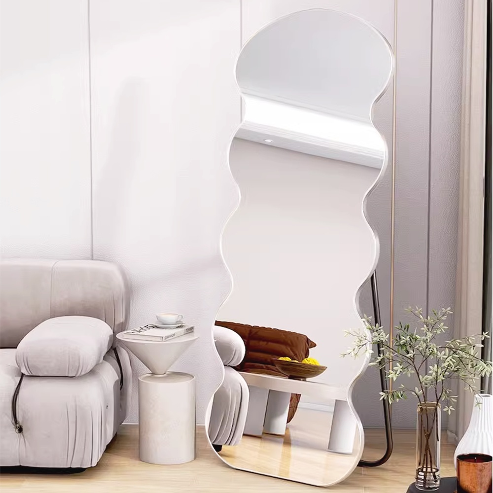 Full length floor mirror showing large reflective surface and frame construction for bulk sourcing