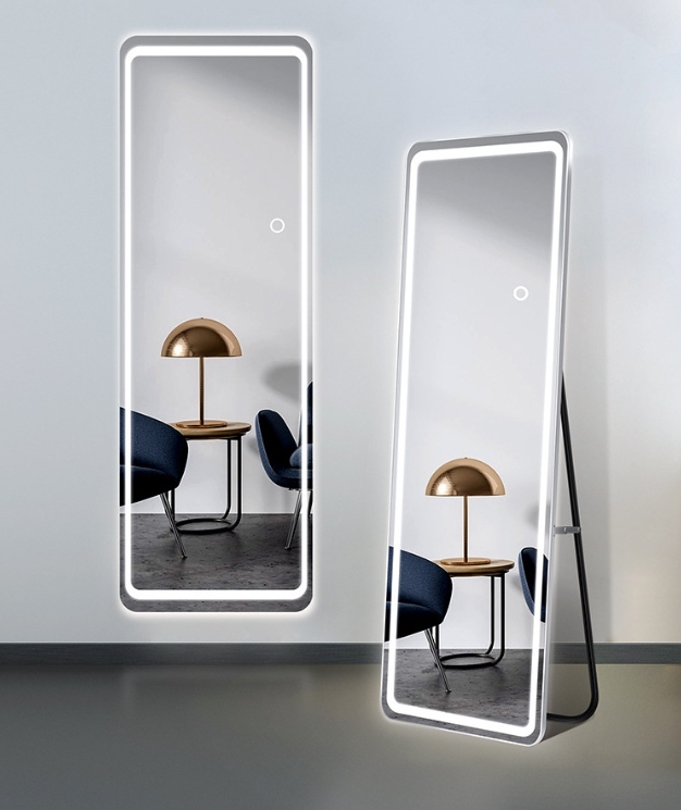 Long Body Mirror With Light Mirror