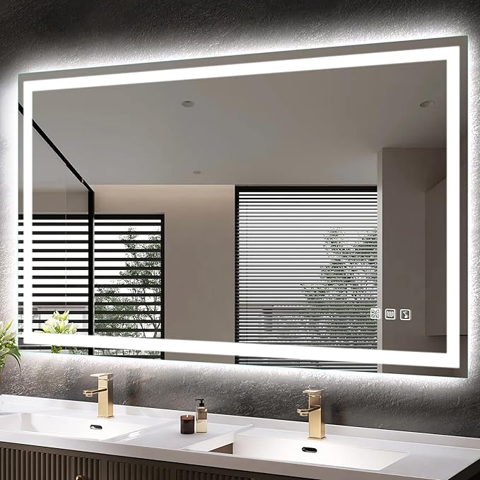 bathroom mirror with led light