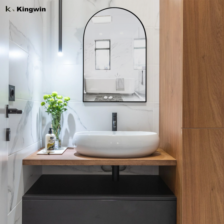 Aluminium Frame Arch Bathroom Mirror