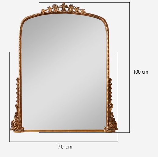 European Vintage Large Baroque Hanging Mirror