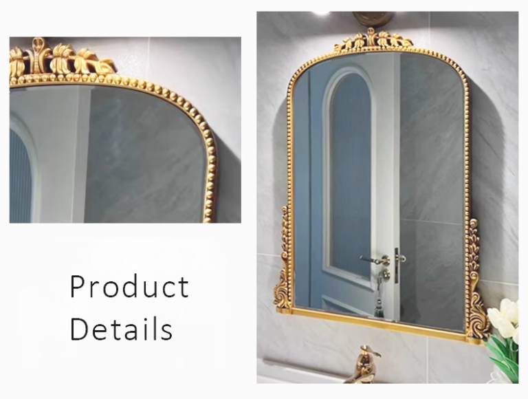 European Vintage Large Baroque Hanging Mirror