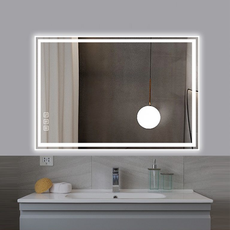 bathroom mirror with led light
