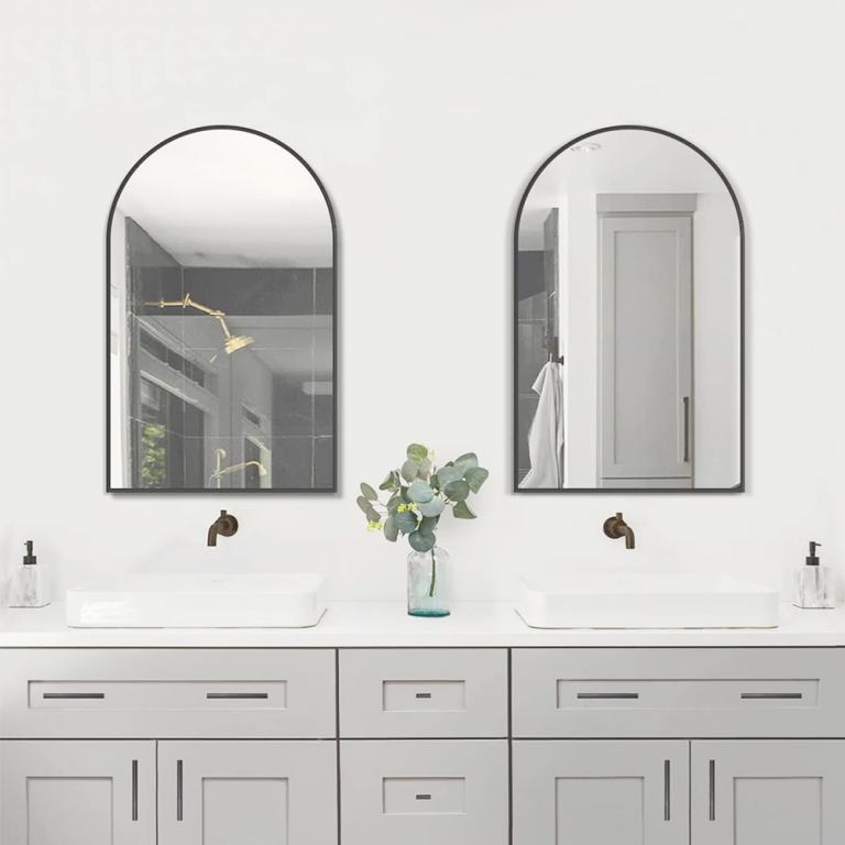 Aluminium Frame Arch Bathroom Mirror