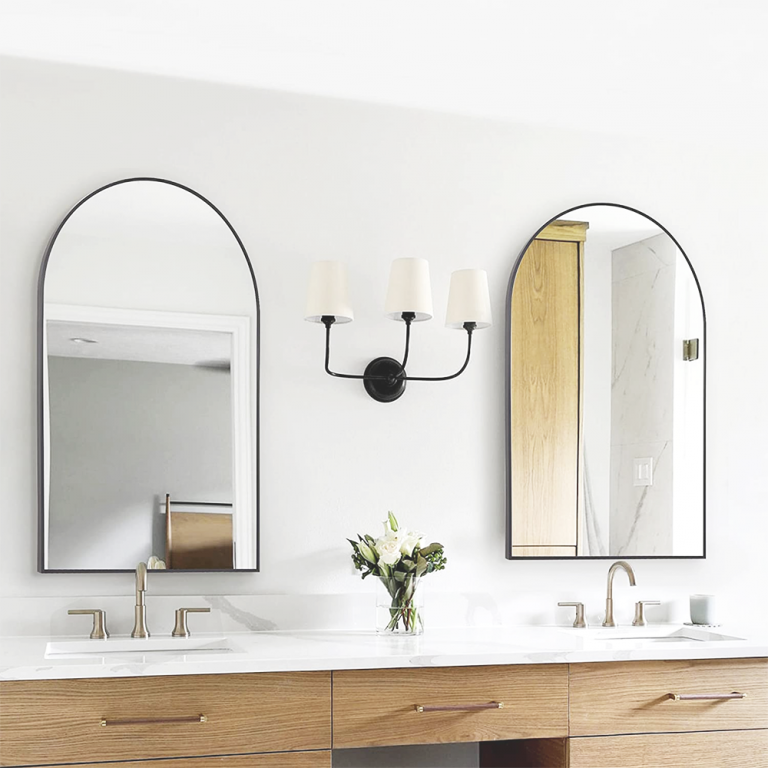 Aluminium Frame Arch Bathroom Mirror