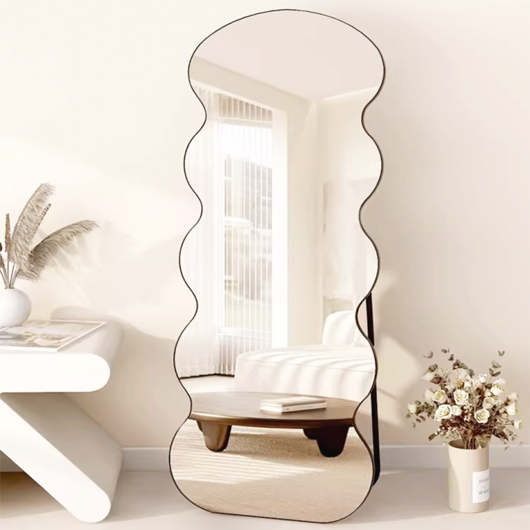 Full Length Wave 160cm x 80cm Floor Leaner Mirror