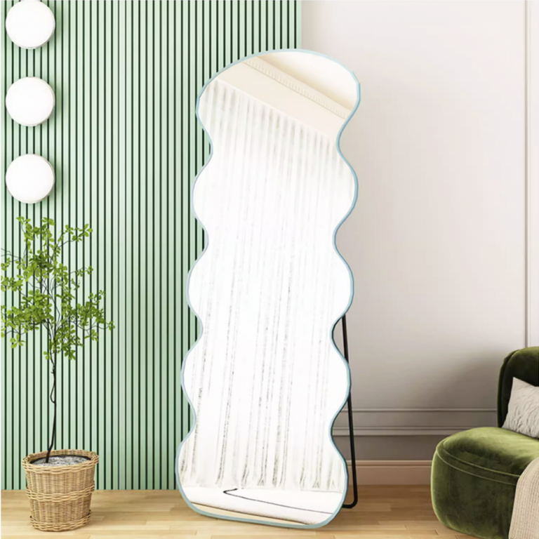 Full Length Wave 160cm x 80cm Floor Leaner Mirror