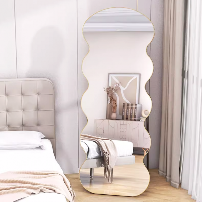 Full Length Wave 160cm x 80cm Floor Leaner Mirror