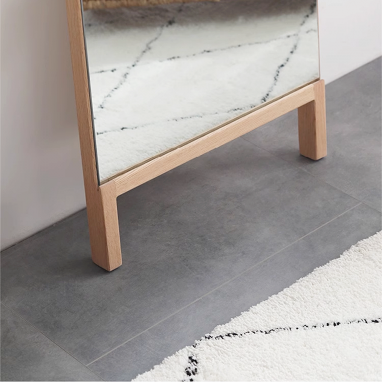 Kingwin Floor Mirror Minimalist Wood Standing Mirror