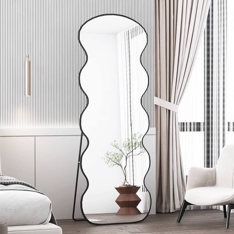 Full Length Wave 160cm x 80cm Floor Leaner Mirror