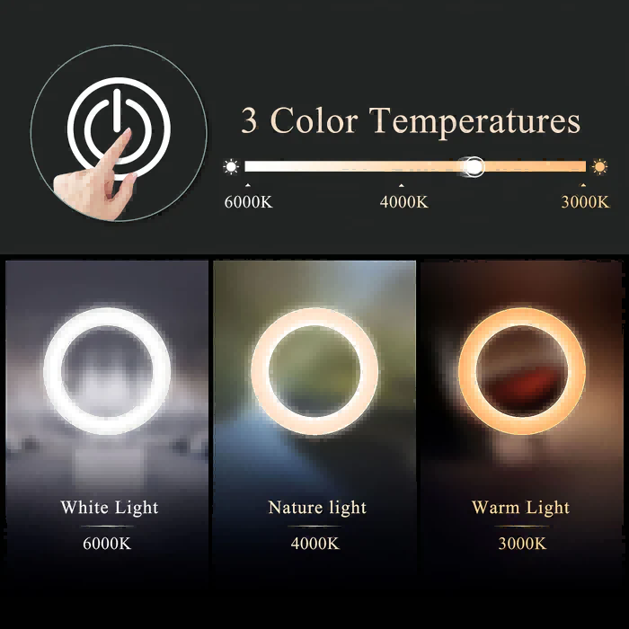 Bathroom Mirror with LED Light Vanity Defog Mirror