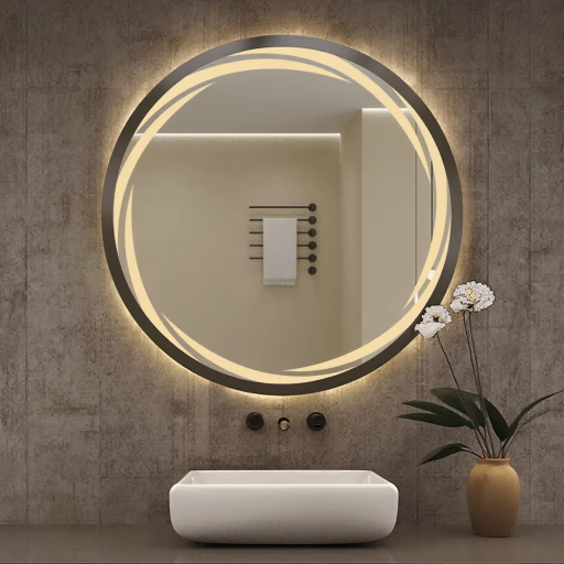 Bathroom Mirror with LED Light Vanity Defog Mirror