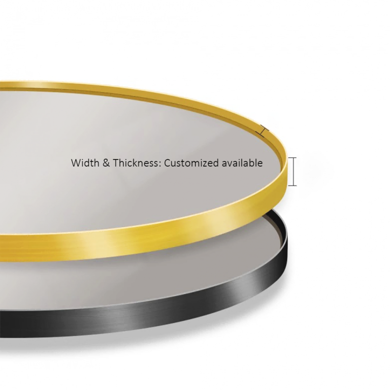 3Aluminium Frame Oval Led Bathroom Mirror