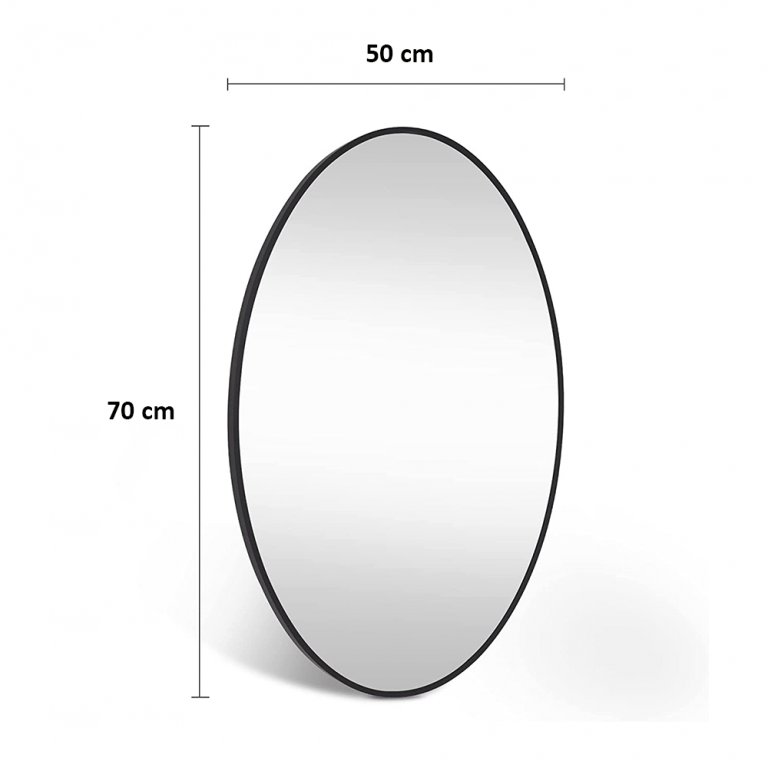 Aluminium Frame Oval Led Bathroom Mirror