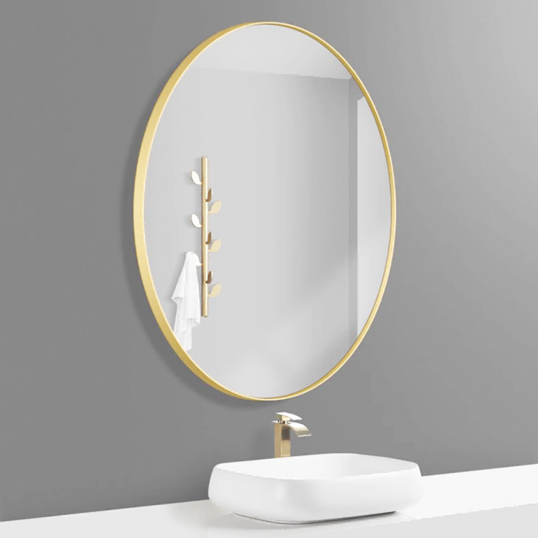 Aluminium Frame Oval Led Bathroom Mirror