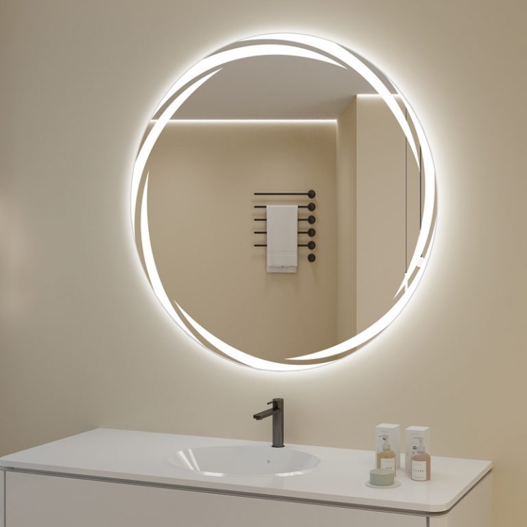 Bathroom Mirror with LED Light Vanity Defog Mirror