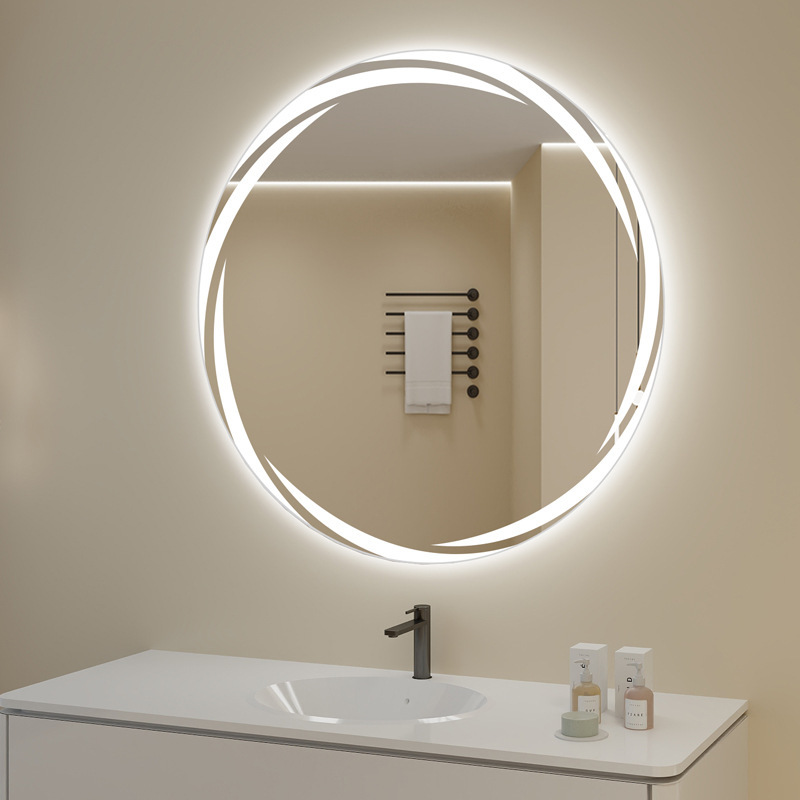 Bathroom mirror with beveled glass processing for B2B mirror sourcing and edge design comparison